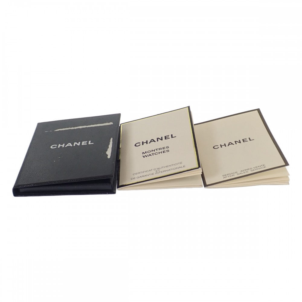 香奈兒 CHANEL Première L尺寸 H0001 手錶 GP 皮革 黑色 石英 黑色錶盤 女士【中古】【AB級】