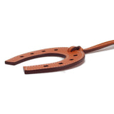 【中古】エルメス HERMES パドックシュバル ホースシュー 075350CA バッグチャーム スイフト オレンジ レディース【Aランク】