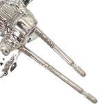 デザインジュエリー ダブルクロス ピアス Pt900プラチナ ダイヤモンド レディース【中古】【Aランク】