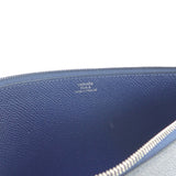 エルメス HERMES カルヴィGM クラッチバッグ ヴォーエプソン マグノリア ブルーサフィール レディース【中古】【Aランク】