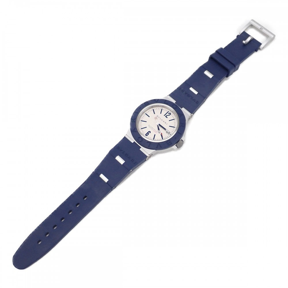 寶格麗 BVLGARI 三色 1000只限定 103514 腕錶 橡膠 鋁 自動上鍊 白色錶盤 男士【中古】【A級品】