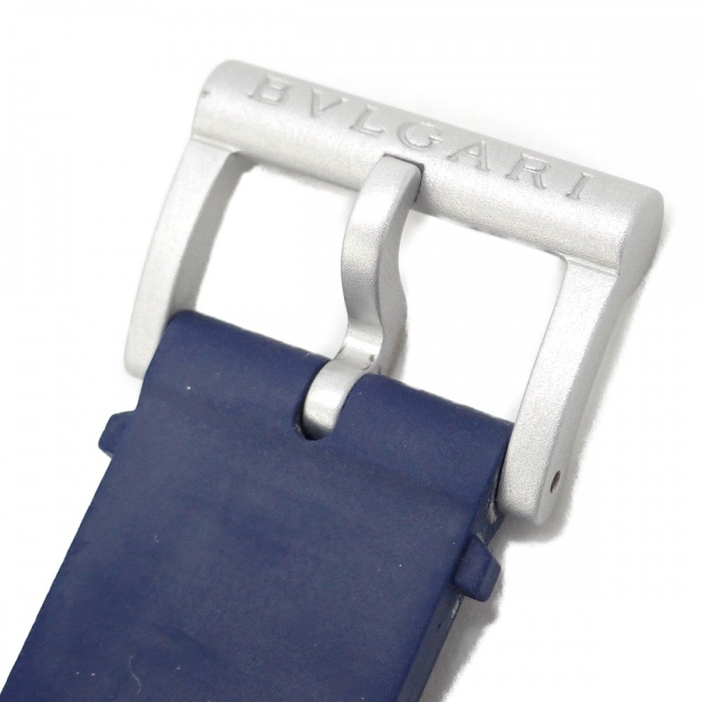 ブルガリ BVLGARI トリコロール 1000本限定 103514 腕時計 ラバー アルミニウム 自動巻き ホワイト文字盤 メンズ【中古】【Aランク】