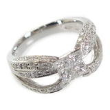 Pt900 デザイン ジュエリー 10号 リング Pt900プラチナ ダイヤモンド レディース【中古】【Aランク】