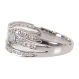 【中古】 Pt900 デザイン ジュエリー リング Pt900プラチナ 10号 ダイヤモンド レディース【Aランク】