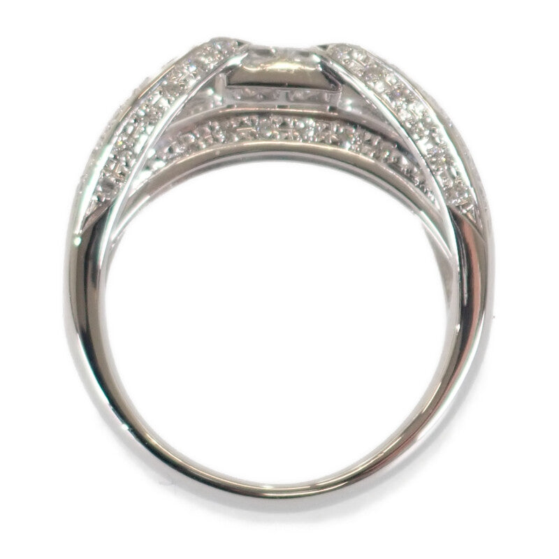 Pt900 デザイン ジュエリー 10号 リング Pt900プラチナ ダイヤモンド レディース【中古】【Aランク】