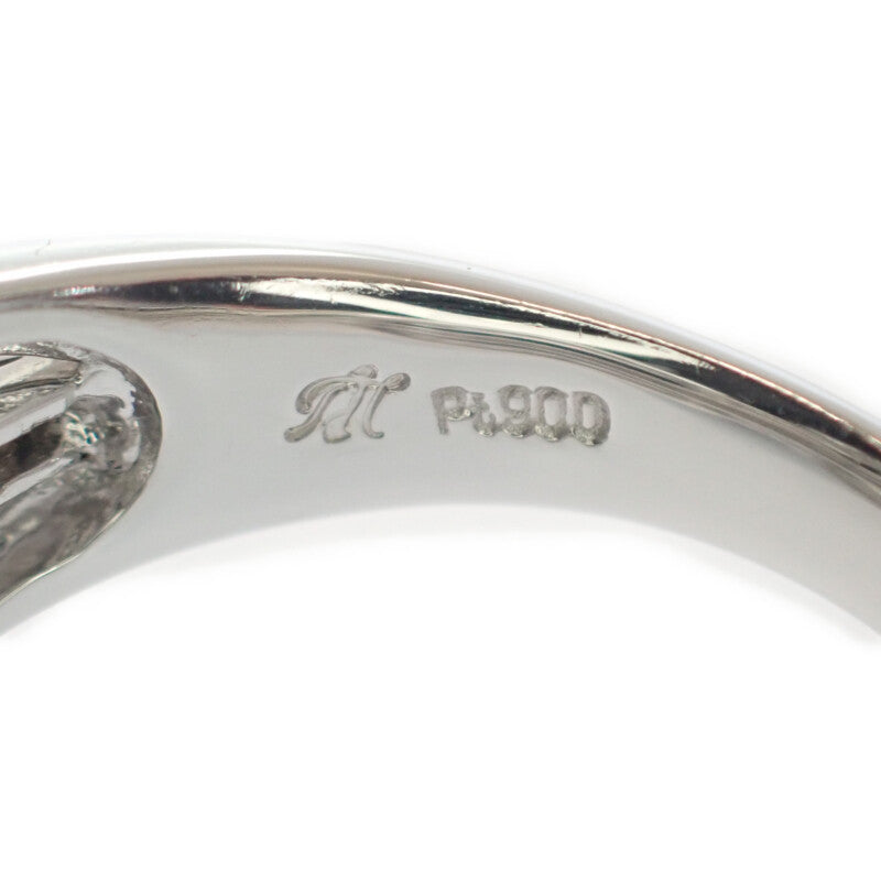 Pt900 デザイン ジュエリー 10号 リング Pt900プラチナ ダイヤモンド レディース【中古】【Aランク】