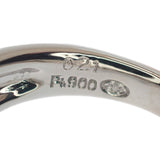 【中古】 デザインジュエリー リング Pt900プラチナ 14号 ダイヤモンド ピンクサファイア レディース【Aランク】