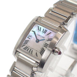 カルティエ CARTIER タンクフランセーズ SM W51028Q3 腕時計 ステンレススチール クオーツ ピンクシェル文字盤 レディース【中古】【Aランク】