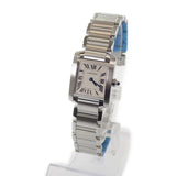 カルティエ CARTIER タンクフランセーズ SM W51008Q3 腕時計 ステンレススチール クオーツ ホワイト文字盤 レディース【中古】【Aランク】