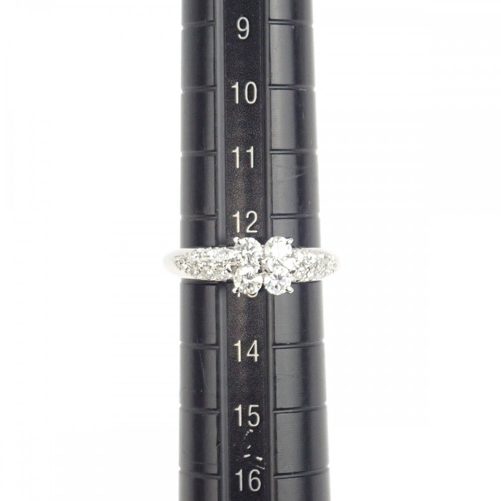 デザイン ジュエリー リング Pt900プラチナ 12.5号 ダイヤモンド レディース【中古】【Aランク】