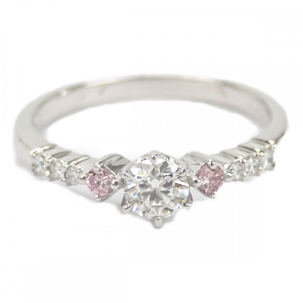 【Aランク】 デザインジュエリー リング Pt1000プラチナ ダイヤモンド ダイヤモンド レディース【ISEYA】