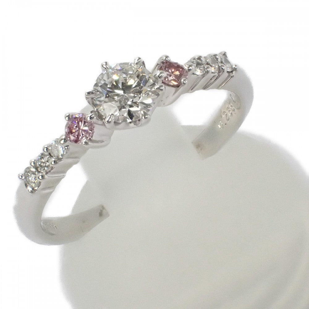 【Aランク】 デザインジュエリー リング Pt1000プラチナ ダイヤモンド ダイヤモンド レディース【ISEYA】