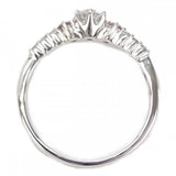 【Aランク】 デザインジュエリー リング Pt1000プラチナ ダイヤモンド ダイヤモンド レディース【ISEYA】