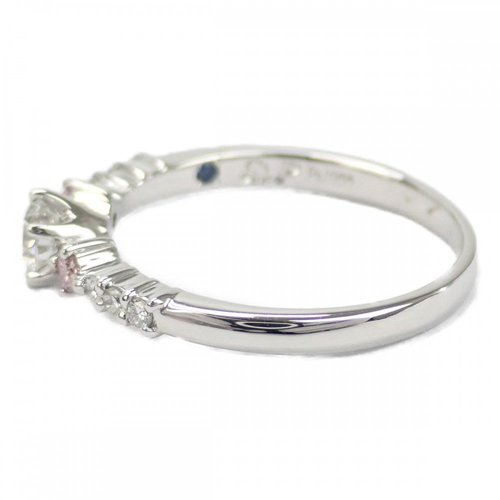 Designer Jewelry Pt1000 Platinum Diamond Diamond Ladies Ring 12.5 (US) / 52 (EU) / 12 (JP)【Used】【A Rank】