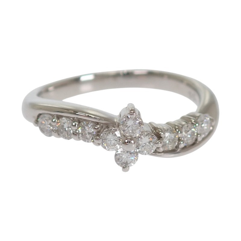 デザイン ジュエリー 11.5号 リング Pt900プラチナ ダイヤモンド レディース【中古】【Aランク】