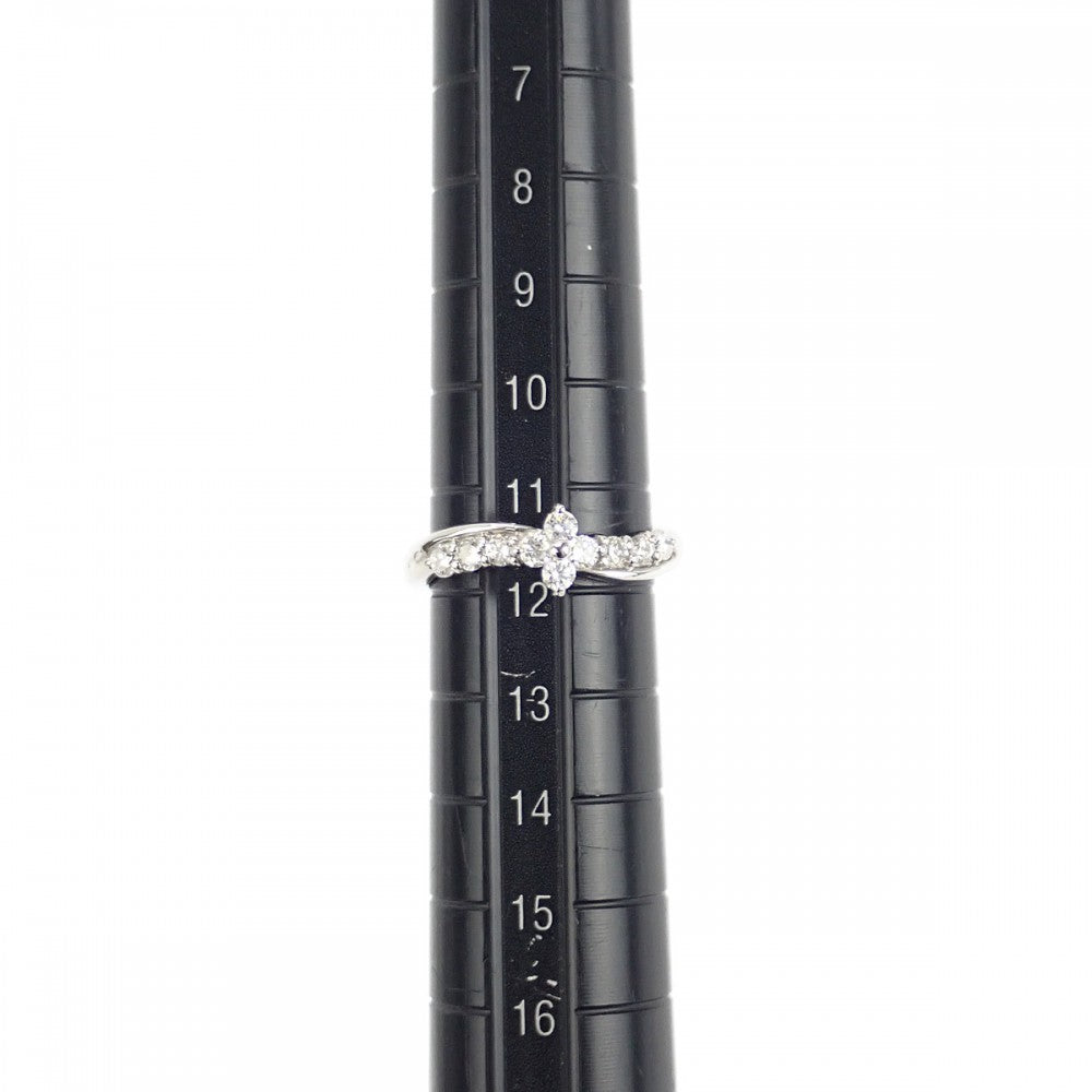 【Aランク】 デザイン ジュエリー リング Pt900プラチナ ダイヤモンド レディース【ISEYA】