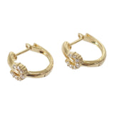 【中古】 K18 D デザインジュエリー ピアス K18イエローゴールド ダイヤモンド レディース【Aランク】