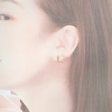 【中古】 K18 D デザインジュエリー ピアス K18イエローゴールド ダイヤモンド レディース【Aランク】