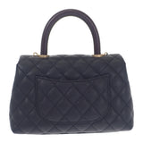 シャネル CHANEL ココハンドル XS A92990 ハンドバッグ キャビアスキン ブラック ゴールド金具 レディース【中古】【Aランク】