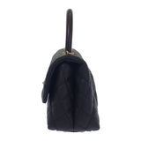 シャネル CHANEL ココハンドル XS A92990 ハンドバッグ キャビアスキン ブラック ゴールド金具 レディース【中古】【Aランク】