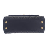 シャネル CHANEL ココハンドル XS A92990 ハンドバッグ キャビアスキン ブラック ゴールド金具 レディース【中古】【Aランク】