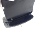 シャネル CHANEL ココハンドル XS A92990 ハンドバッグ キャビアスキン ブラック ゴールド金具 レディース【中古】【Aランク】