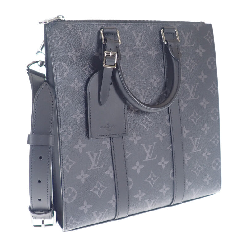 【Aランク】ルイヴィトン LOUIS VUITTON サックプラ・クロス M46098 2WAYバッグ ハンドバッグ モノグラム・エクリプス ブラック  ファスナー メンズ 【ISEYA】