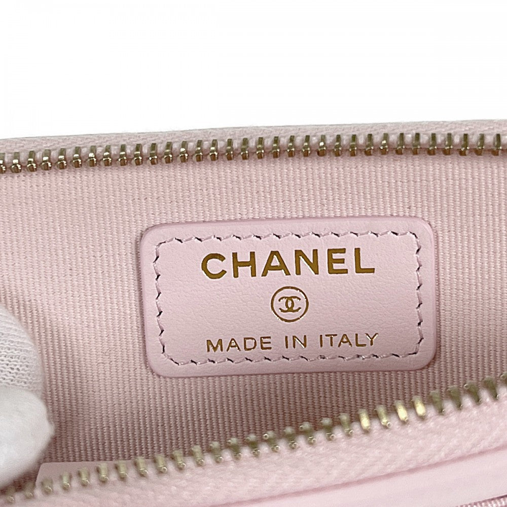 シャネル CHANEL シャネル19ジップコインパース AP2086 コインケース ラムスキン ピンク ゴールド金具 レディース【中古】【Aランク】