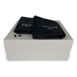 セリーヌ CELINE トライアングルヒールチェルシー ショート シューズ 38 ブーツ レザー ブラック レディース【中古】【SAランク】