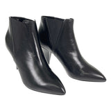 セリーヌ CELINE トライアングルヒールチェルシー ショート シューズ 38 ブーツ レザー ブラック レディース【中古】【SAランク】