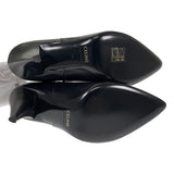 セリーヌ CELINE トライアングルヒールチェルシー ショート シューズ 38 ブーツ レザー ブラック レディース【中古】【SAランク】