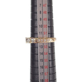 デザイン ジュエリー 12号 リング K18イエローゴールド ダイヤモンド レディース【中古】【Aランク】