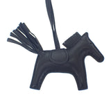 エルメス HERMES ロデオ PM バッグチャーム ラムスキン ソーブラック レディース【中古】【ABランク】