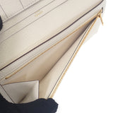 エルメス HERMES ベアンスフレ 長財布 シェブルミゾル アイボリー ホワイト ナタ ゴールド金具 レディース メンズ【中古】【SAランク】