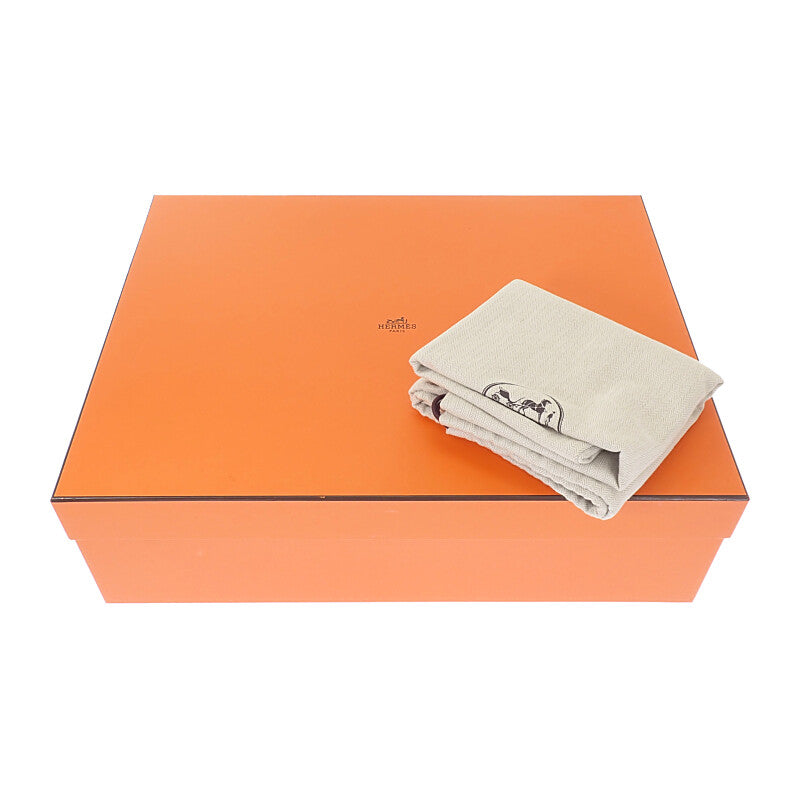 エルメス HERMES H アン ビエ GM トートバッグ トワルアッシュ レザー ブラック レディース【中古】【SAランク】