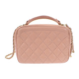 シャネル CHANEL ヴァニティケース A57905-Y83940 2WAYバッグ ラムスキン ピンク ゴールド金具 レディース【中古】【ABランク】