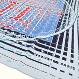 エルメス HERMES カレ90 銀座店10周年記念限定 スカーフ シルク ブルー レディース【中古】【Aランク】