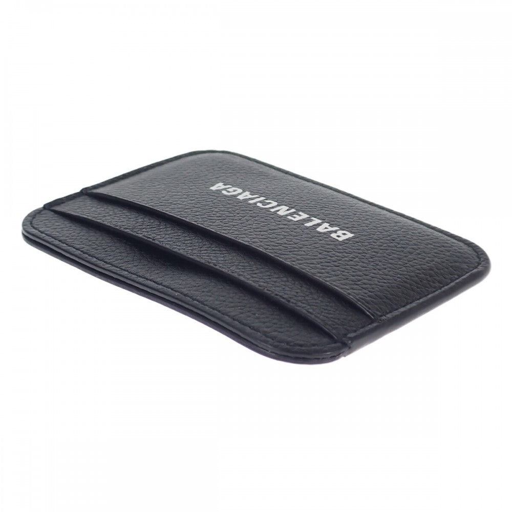 BALENCIAGA Cash Card Holder 5938121IZIM1090 Card Case Calf Black Men's Women's【Used】【S Rank】