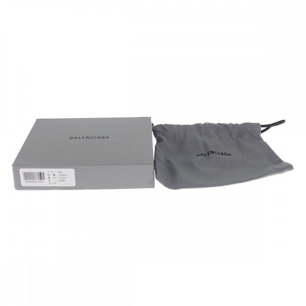 BALENCIAGA Cash Card Holder 5938121IZIM1090 Card Case Calf Black Men's Women's【Used】【S Rank】