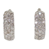 【中古】 デザインジュエリー ピアス K18ホワイトゴールド ブラウンダイヤモンド ダイヤモンド レディース【Aランク】