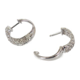 【中古】 デザインジュエリー ピアス K18ホワイトゴールド ブラウンダイヤモンド ダイヤモンド レディース【Aランク】