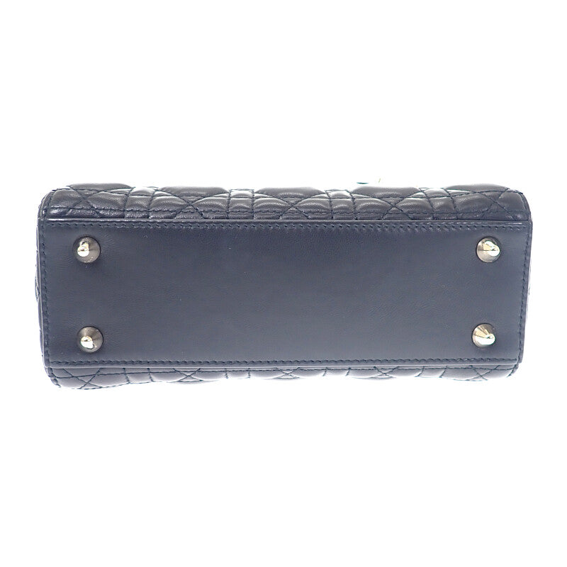 ディオール Dior レディディオール My ABC Dior M0538OCAL_M900 2WAYバッグ ハンドバッグ ショルダーバッグ ラムスキン ブラック ゴールド金具 レディース【中古】【ABランク】