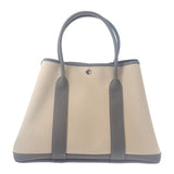エルメス HERMES ガーデンパーティPM ハンドバッグ ネゴンダ トワルミリタリー ベトン グリメイヤー ベージュ系 レディース【中古】【Aランク】