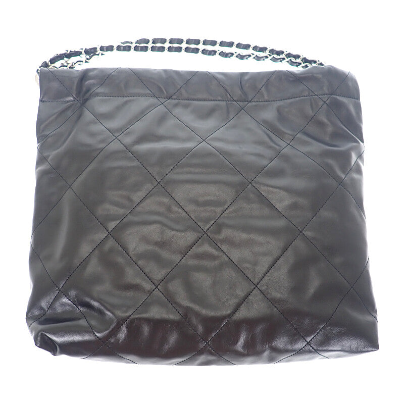 シャネル CHANEL 22 スモール AS3260B1905794305 ハンドバッグ シャイニーカーフスキン ブラック シルバー金具 レディース【中古】【SAランク】