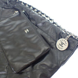シャネル CHANEL 22 スモール AS3260B1905794305 ハンドバッグ シャイニーカーフスキン ブラック シルバー金具 レディース【中古】【SAランク】