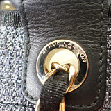 シャネル CHANEL ドーヴィルGM ラージ A66941 2WAYバッグ ショルダーバッグ ラフィア レザー ネイビー ゴールド金具 レディース【中古】【Aランク】