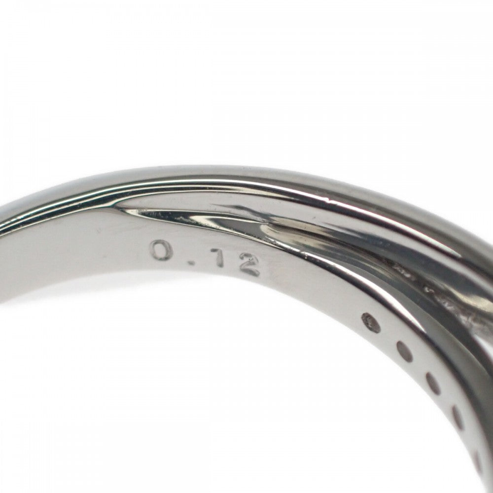 デザイン ジュエリー 10号 リング Pt900プラチナ ダイヤモンド レディース【中古】【Aランク】