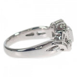 【中古】 デザイン ジュエリー フラワー モチーフ リング K18ホワイトゴールド ダイヤモンド ダイヤモンド レディース【Aランク】