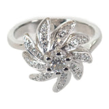 デザインジュエリー 16号 リング Pt900プラチナ ダイヤモンド レディース【中古】【Aランク】