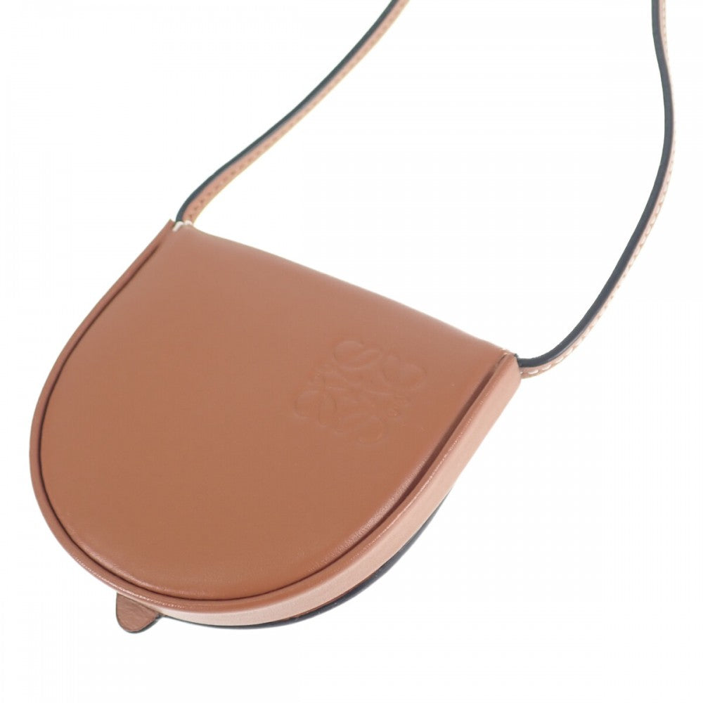 ロエベ LOEWE ヒールポーチ ミニ 109.54.T15 ポーチ カーフ タン 